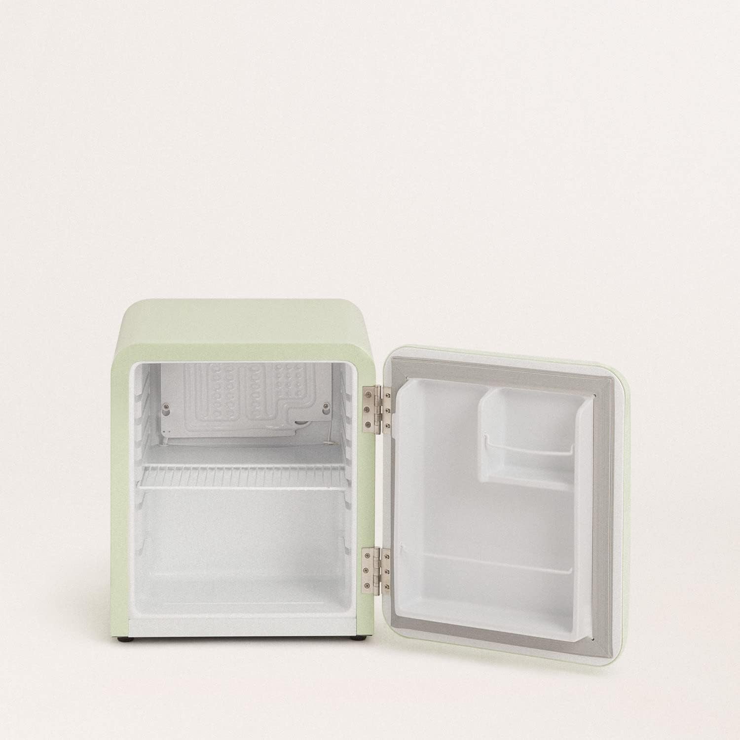 / RETRO FRIDGE 50 Wood/Réfrigérateur Vert Avec Poignée Bois/Pratique Et Fonctionnel, Matériaux Résistants