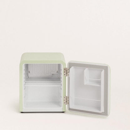 / RETRO FRIDGE 50 Wood/Réfrigérateur Vert Avec Poignée Bois/Pratique Et Fonctionnel, Matériaux Résistants